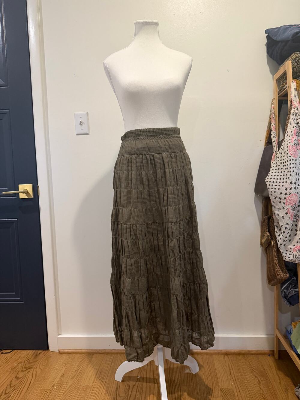 Max Studio Skirt Olive Green XL Nordstrom